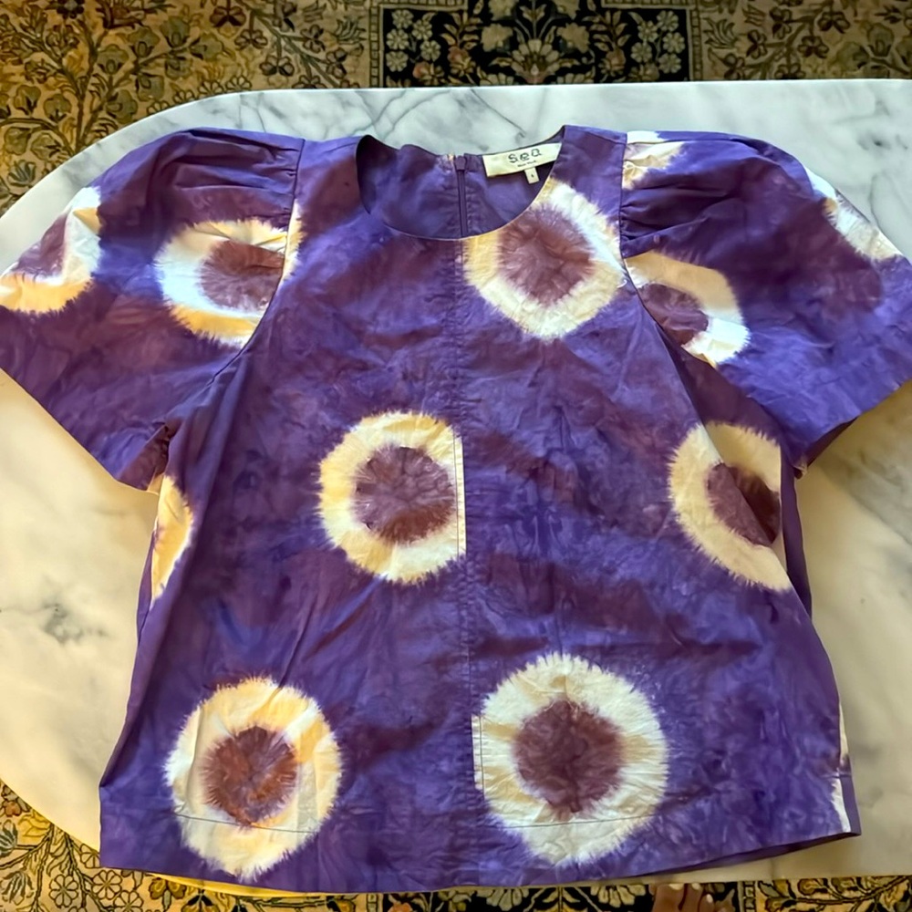 Sea Short Sleeve Top Size 4